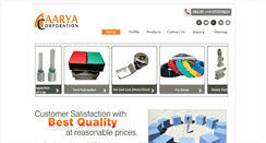 Desktop Screenshot of aaryacorporation.com